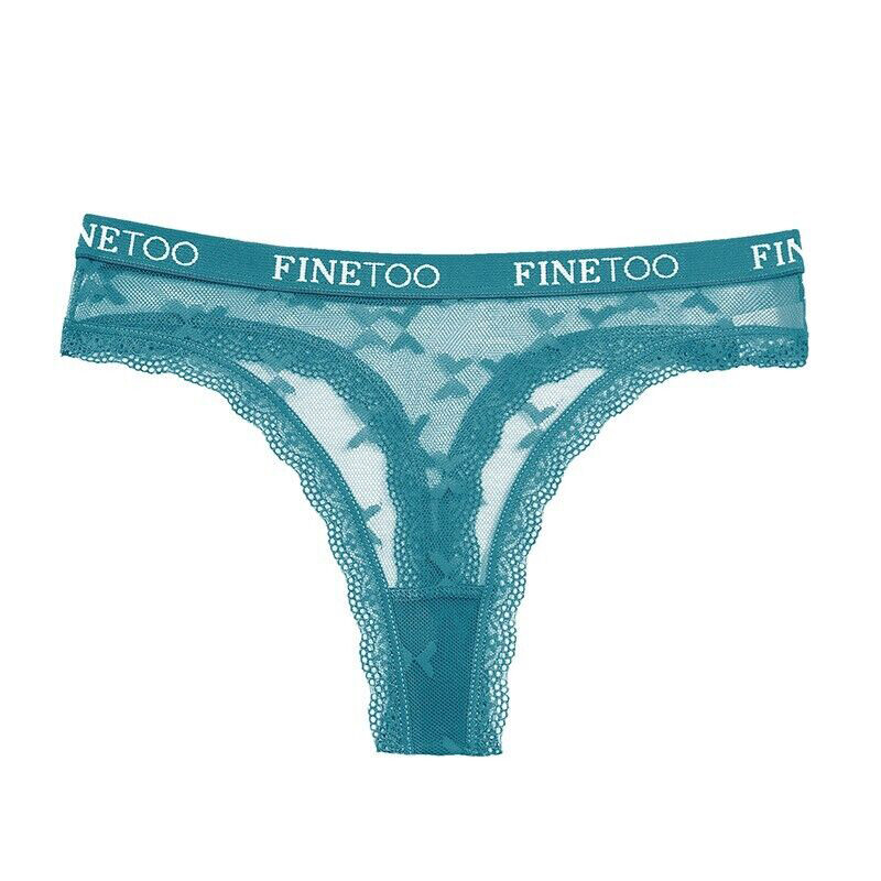 6 Pack Lot Sexy Womens Sheer Lace Thong Panties See Through Underwear Lingeries