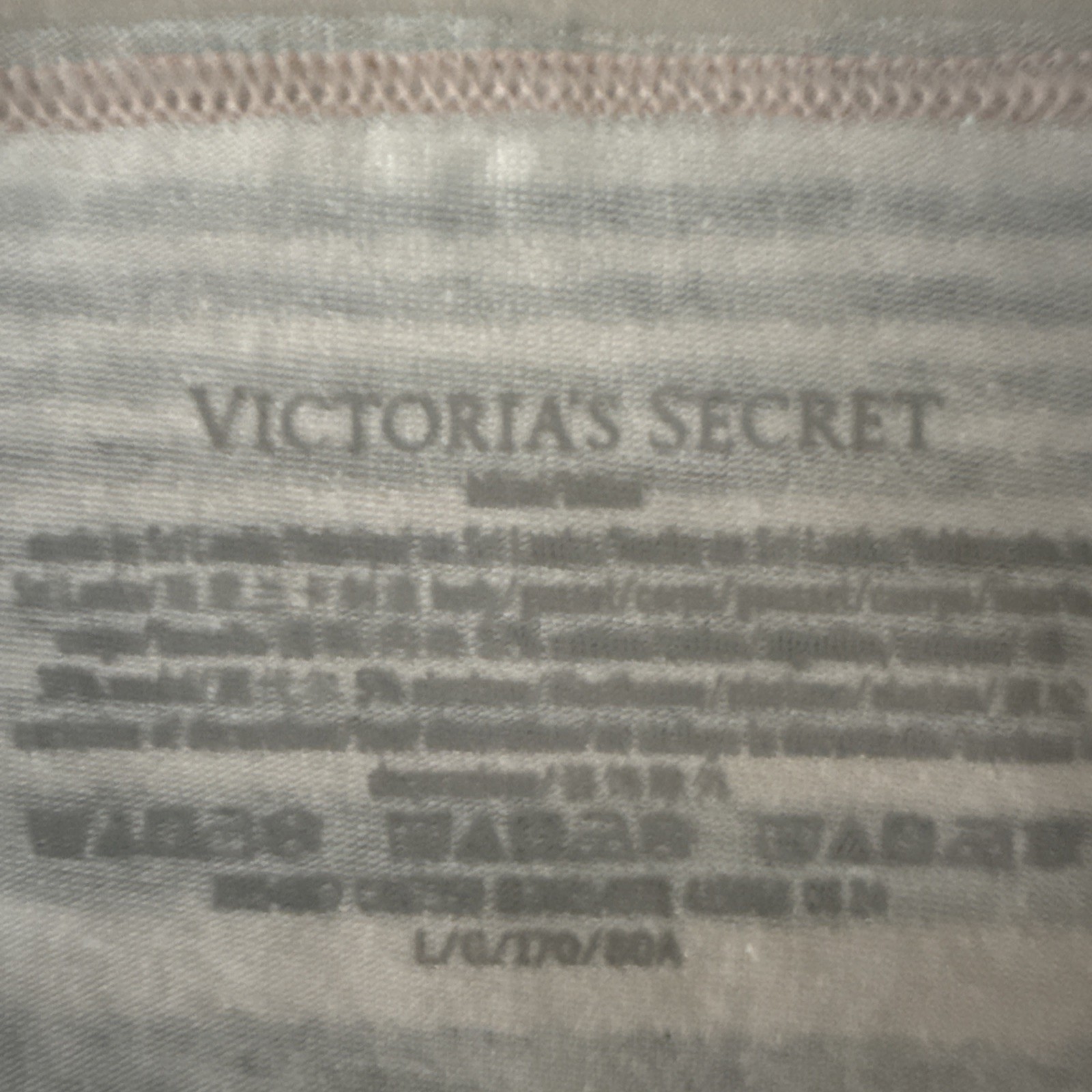 Victoria’s Secret Large Pink Stripe Cotton Bikini Panties