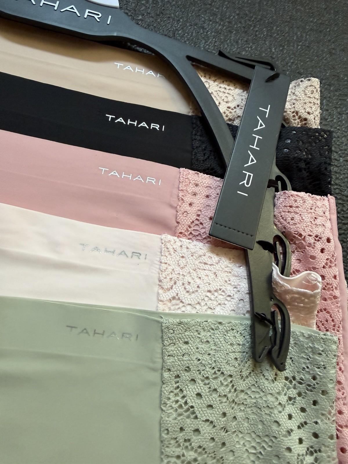 5 Pack TAHARI Brief with Lace Detail sz M Panties Bundle Set Lot