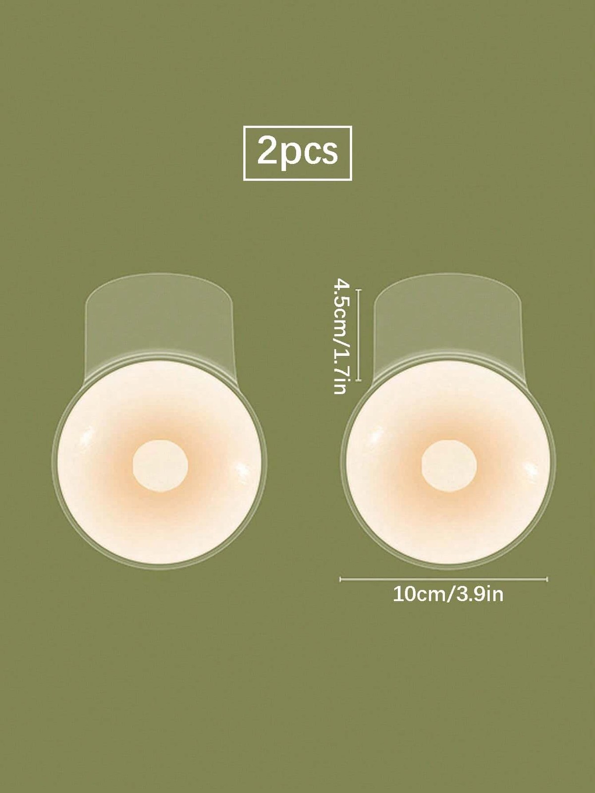 2pcs/set invisible silicone bra lift in skin tone for perfect support cheap24