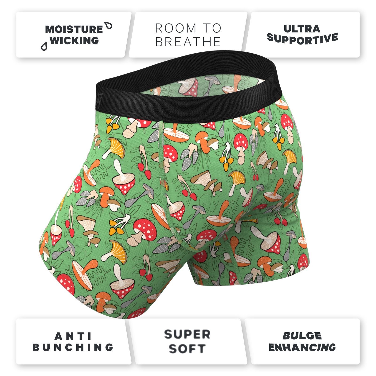 Shinesty “Trip Advisor” Mushroom Ball Hammock® Pouch Underwear w/ Fly