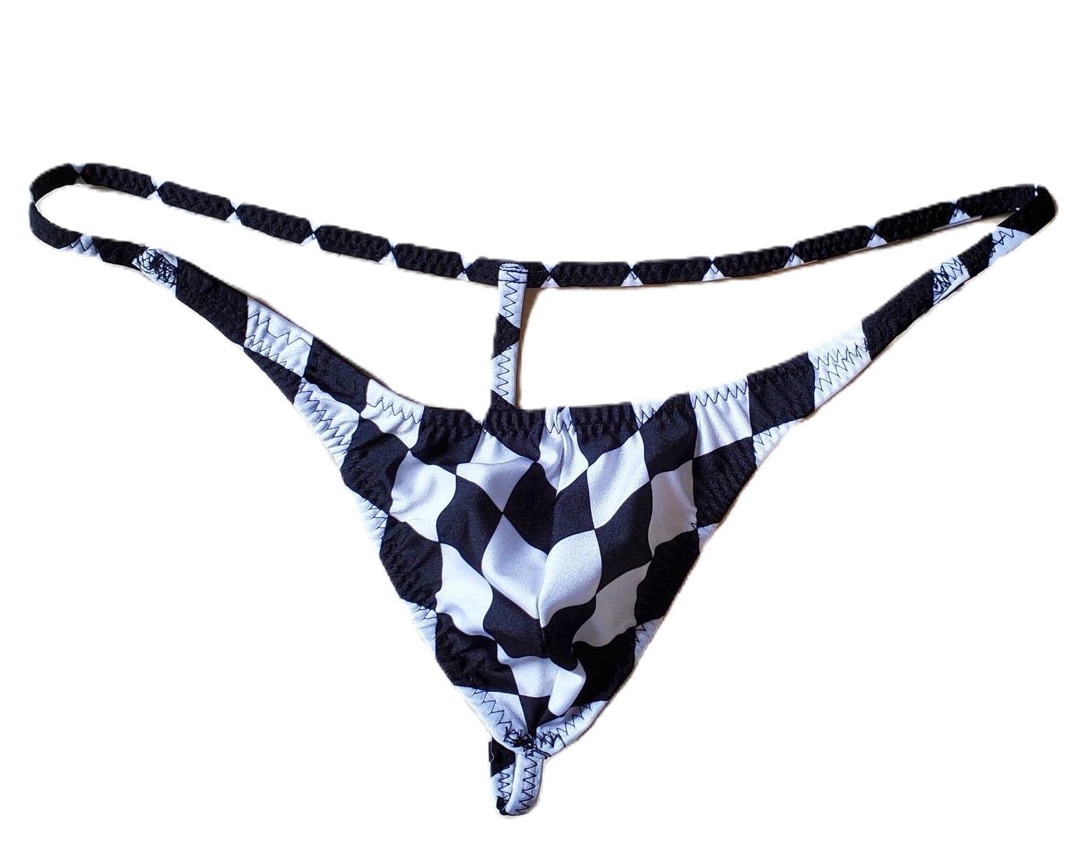 Checkered Race Thong