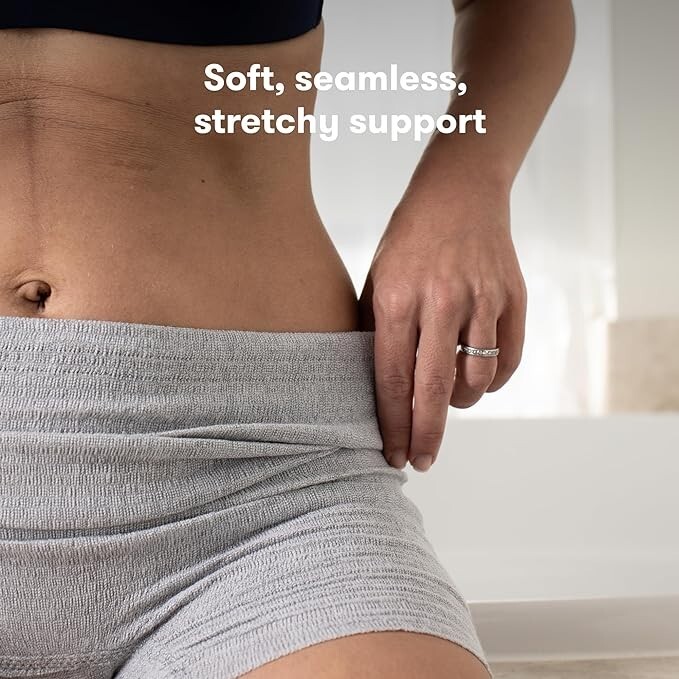 Postpartum Disposable Underwear, 100% Cotton, Microfiber Boyshort Cut Briefs
