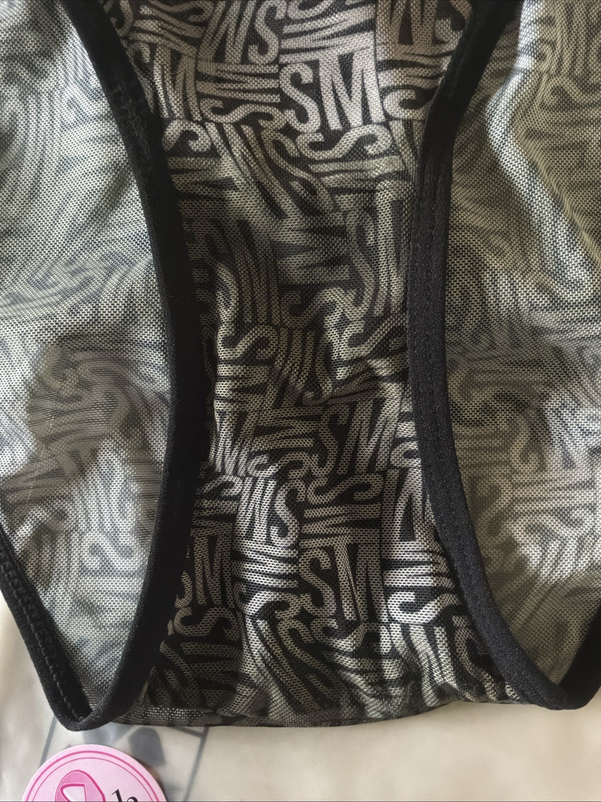 3 PC Steve Madden Mesh High-Leg Bikini Underwear LARGE GREEN: CAMO, LOGO, SOLID