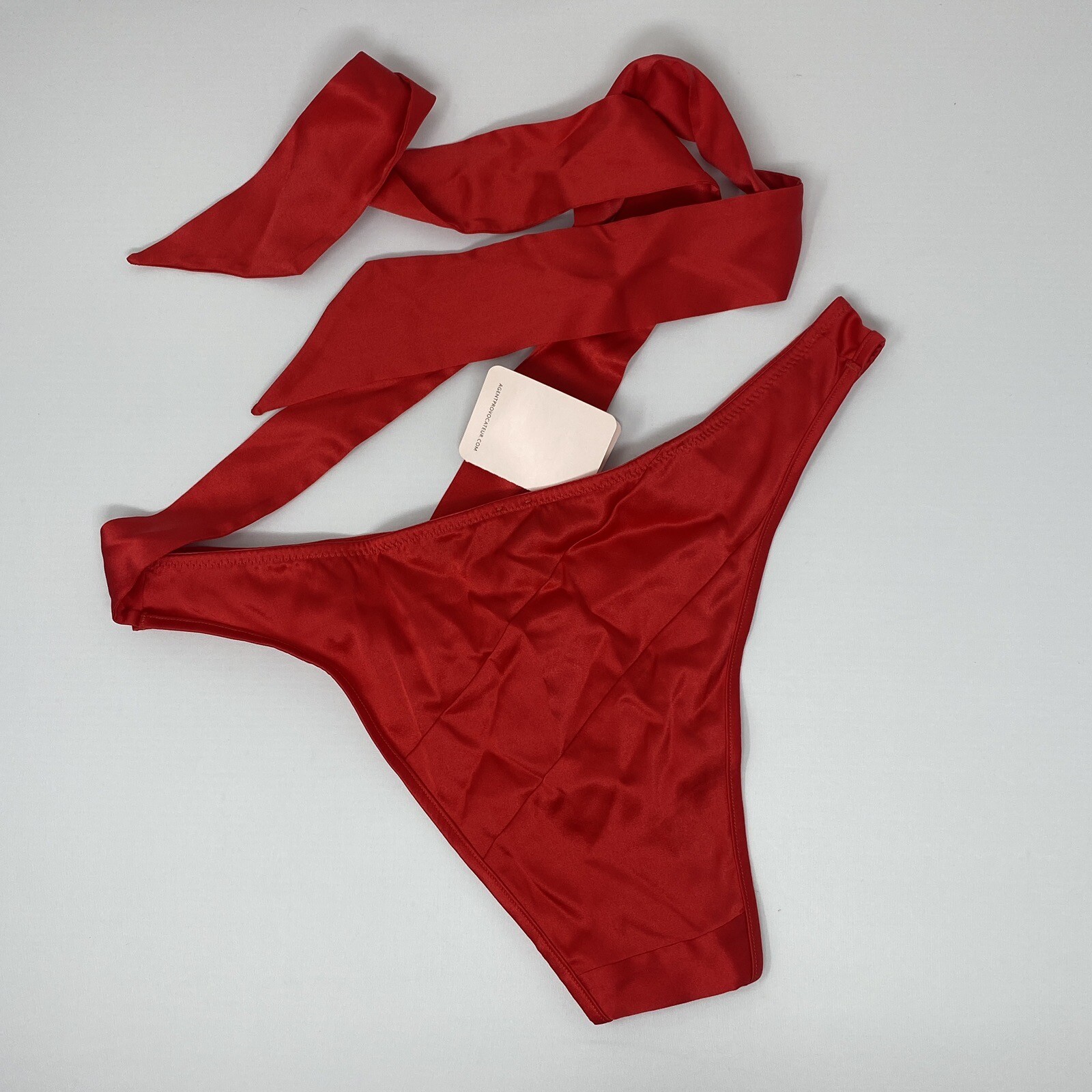 Agent Provocateur Sugar Red Silk Brief AP3 Medium NWT $155