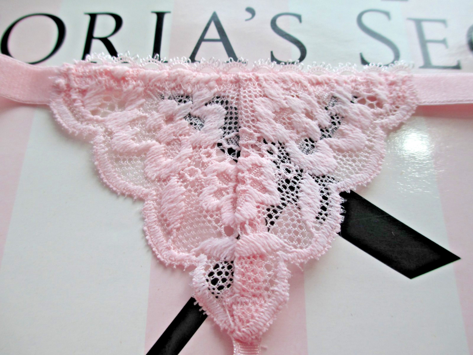 VICTORIA’S SECRET Cotton V-String Thong Panty S M L XL Pink NWT VS FREE SHIP 4+