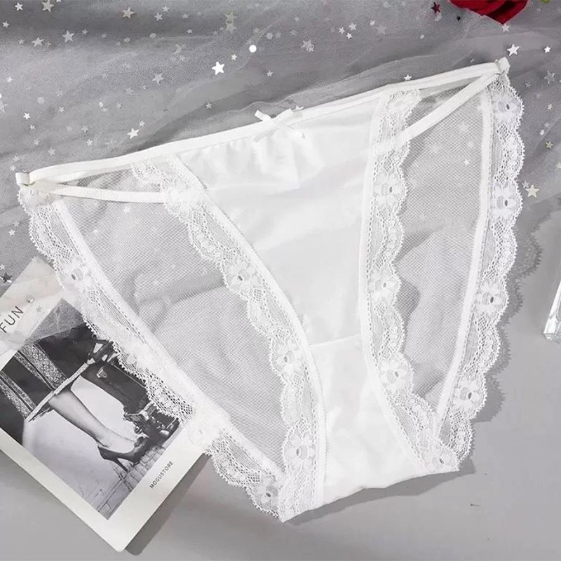 5 Pcs Lot Womens Sexy Satin String Bikinis Panties Silky Briefs Underwear M L XL