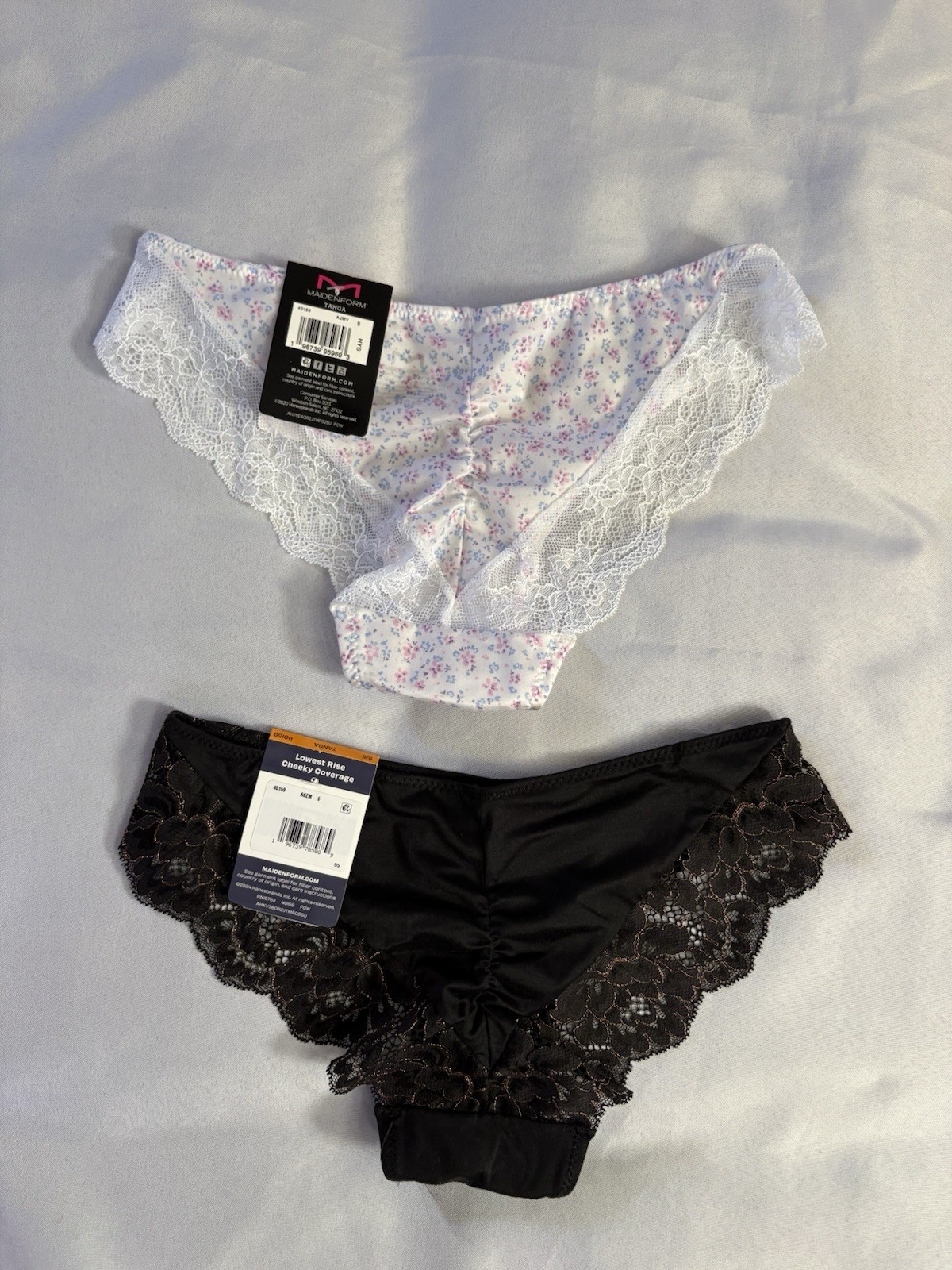 NEW Maidenform Tanga Panties Lace 40159 Maidenform Panty 2 Pair Women’s Small 5