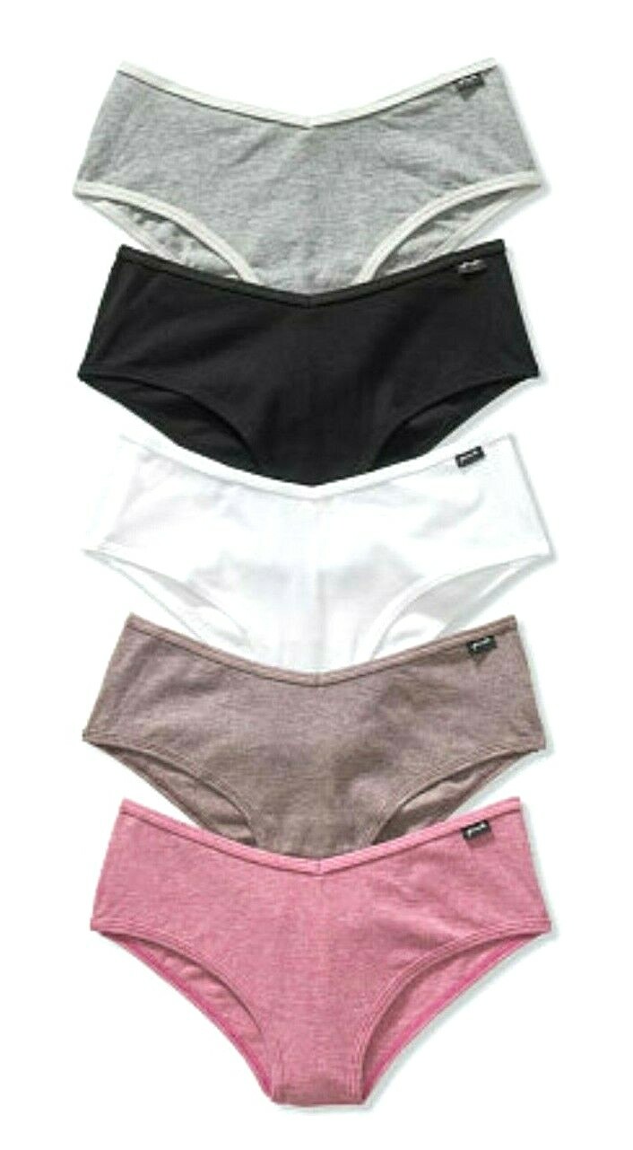 Victoria Secret PINK Panty 5 Pack Boyshort Hipsters Cotton Cheekster Panties 5PK