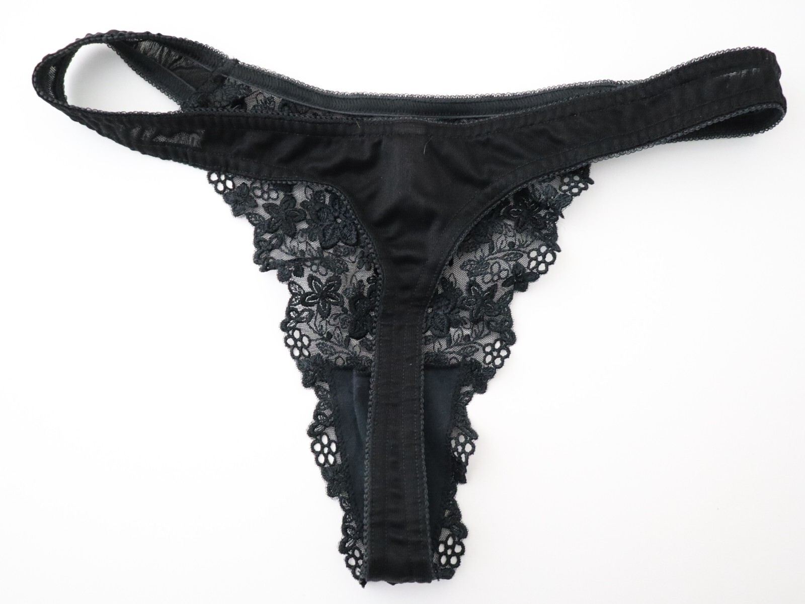 NEW Victoria’s Secret VTG 90s Y2K Lace High Cut Hip Thong Panties LARGE