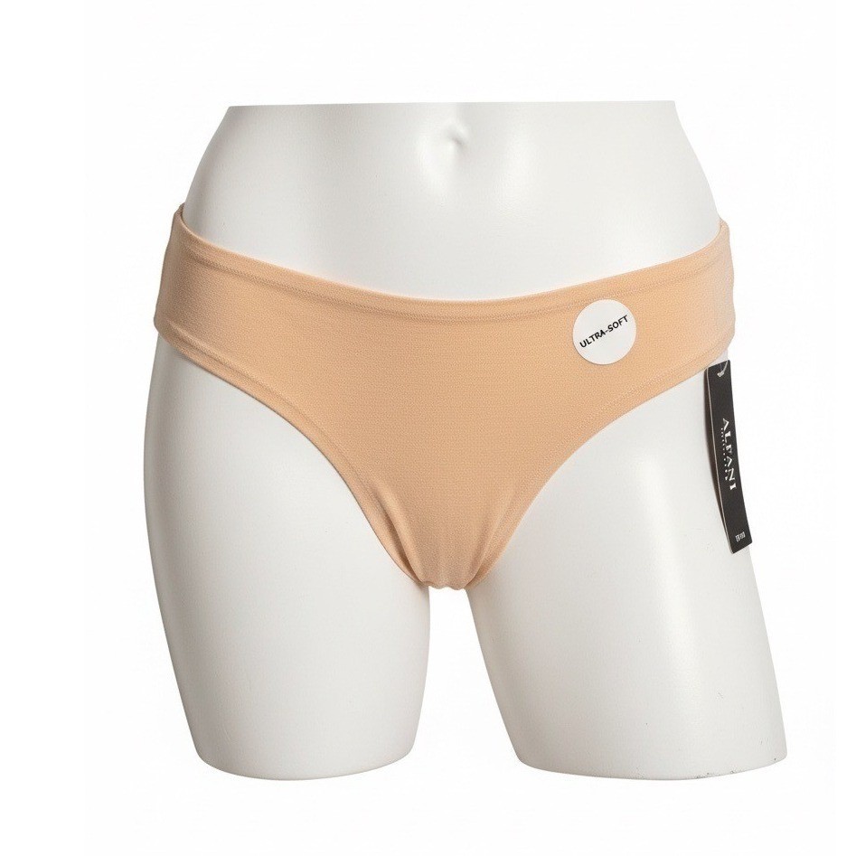 Alfani Ultra Soft Women’s Thong Panty Ivory, Size S, NWT
