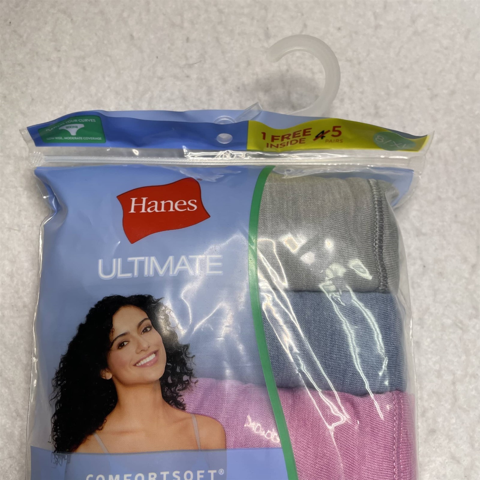 Womens 5pk Cooling ComfortSoft Stretch Bikinis – Hanes Ultimate 8/XL