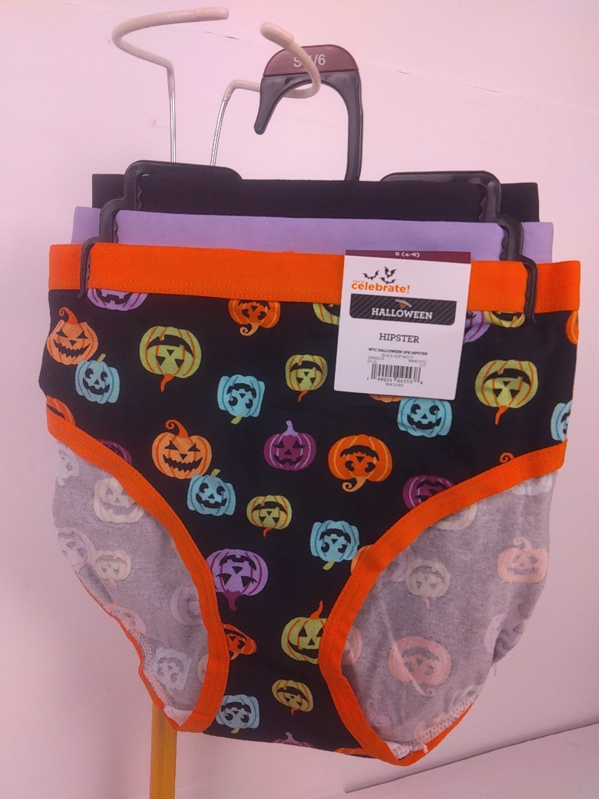 Way To Celebrate Ladies 3 Pack Halloween Hipsters Size S(4-6) – New (65)
