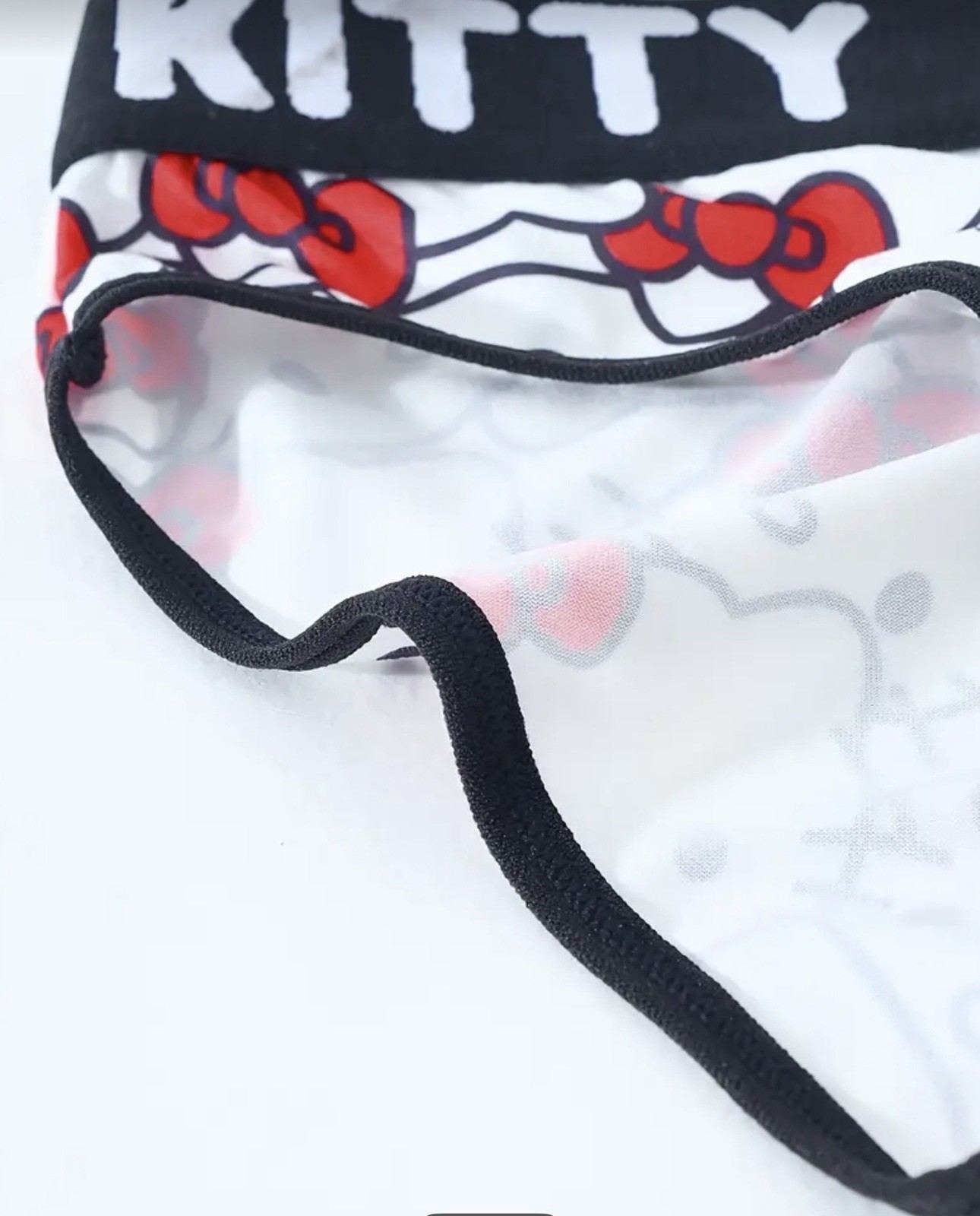 Women’s Teen Hello Kitty Bikini Panties Kawaii White/Black/Pink 2pk X-LARGE
