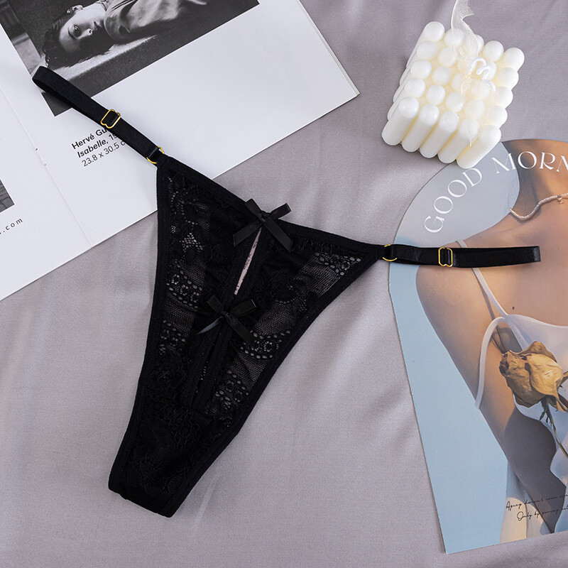 5 Pack Lot Sexy Women Lace See Through Panties Thong G string Lingerie Underwear