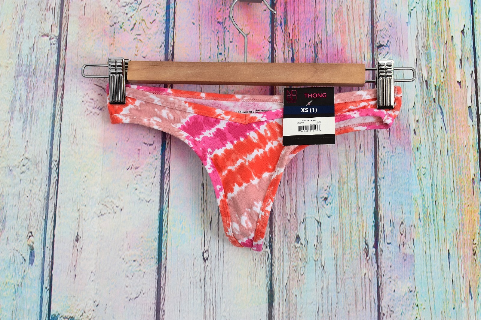 Women’s NOBO No Boundaries Cotton Thong XS-XXXL Multicolor Pantie Underwear NEW