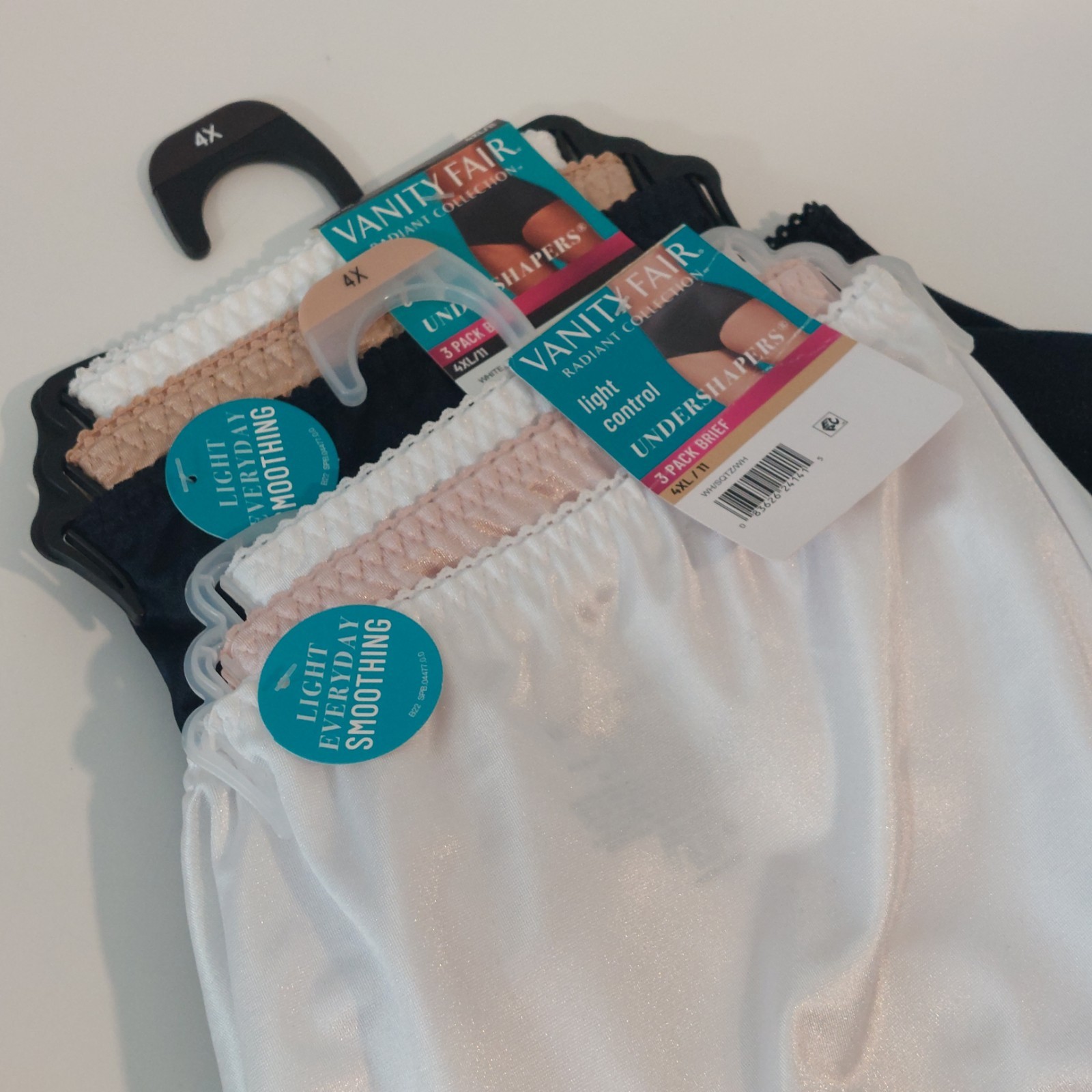 Vanity Fair Radiant Women 4XL Panties Undershaper Set Of 2 Underwear 3-Pack NEW
