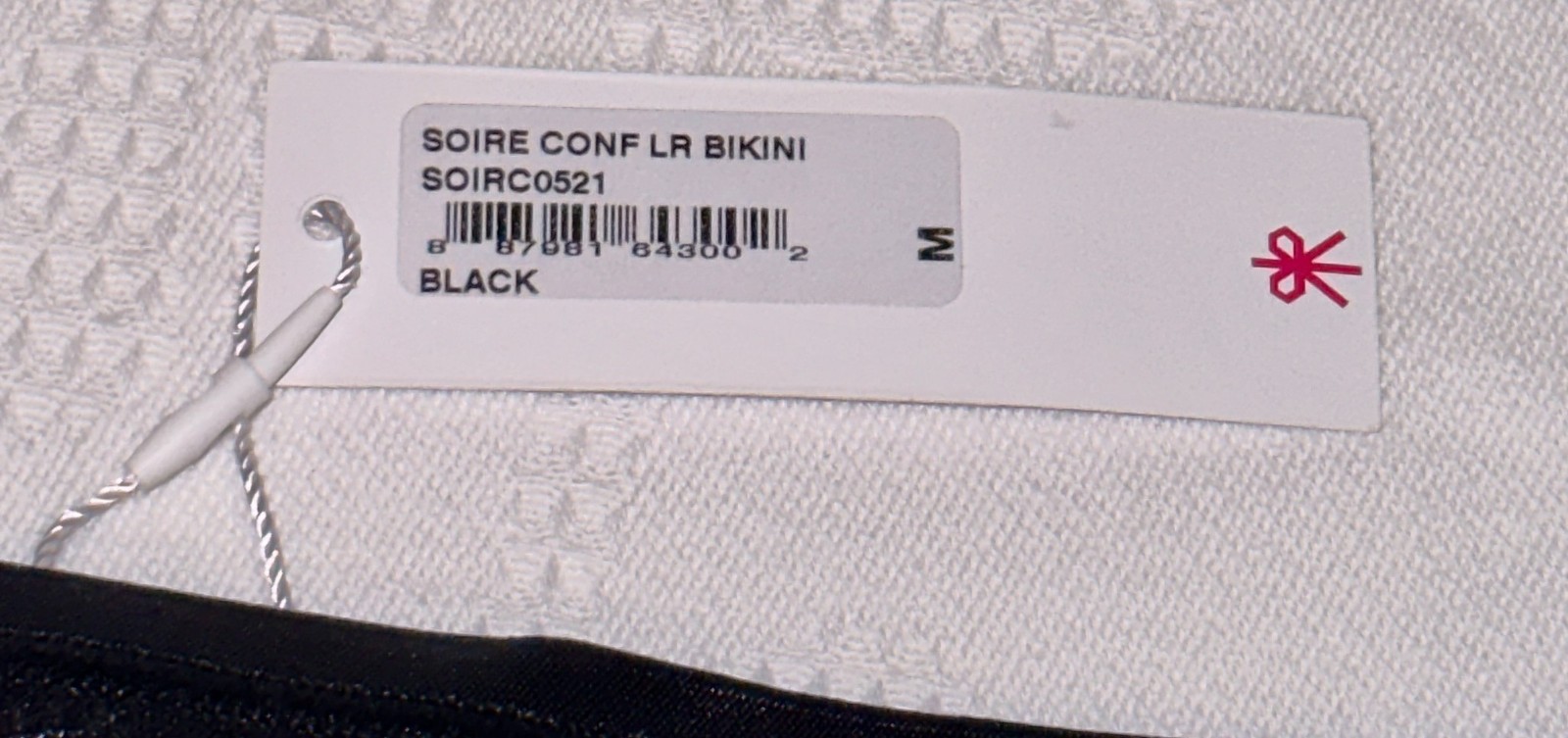 COSABELLA Soire Confidence Black Low Rise Bikini Panty NEW Womens Sz M 6 L 7
