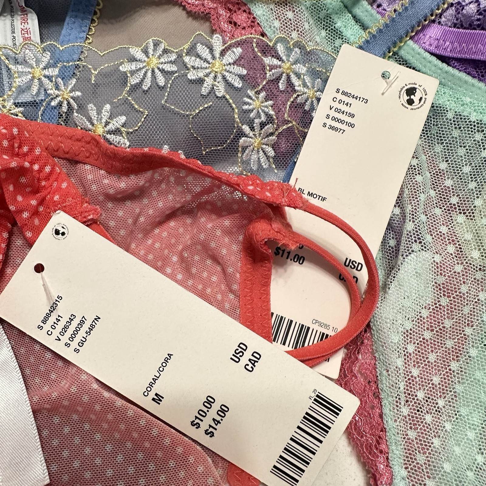 Lot /bundle Of UO And Free People Thongs, Undies, Bralettes 12 Pieces NWT NWOT