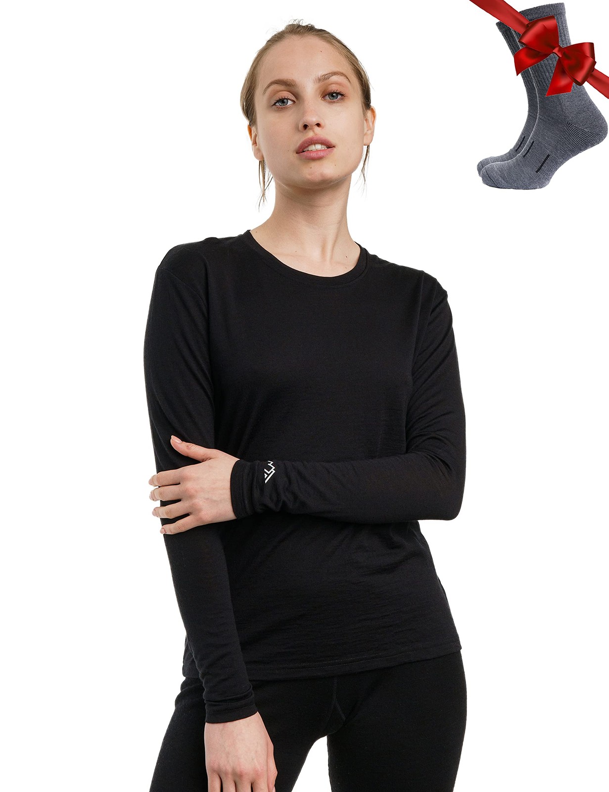 Merino Wool Base Layer Women – 100% Merino Wool Heavyweight, Midweight, Lite …