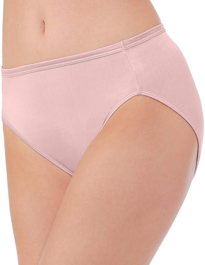 3 Pack Vanity Fair Illumination Hi Cut Panties 13108 White/Qtz/Beige Size 5-10
