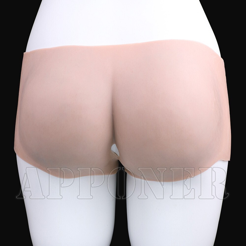 Unisex Open Crotch Silicone Hip Pants Buttocks Panty Underwear For Crossdresser