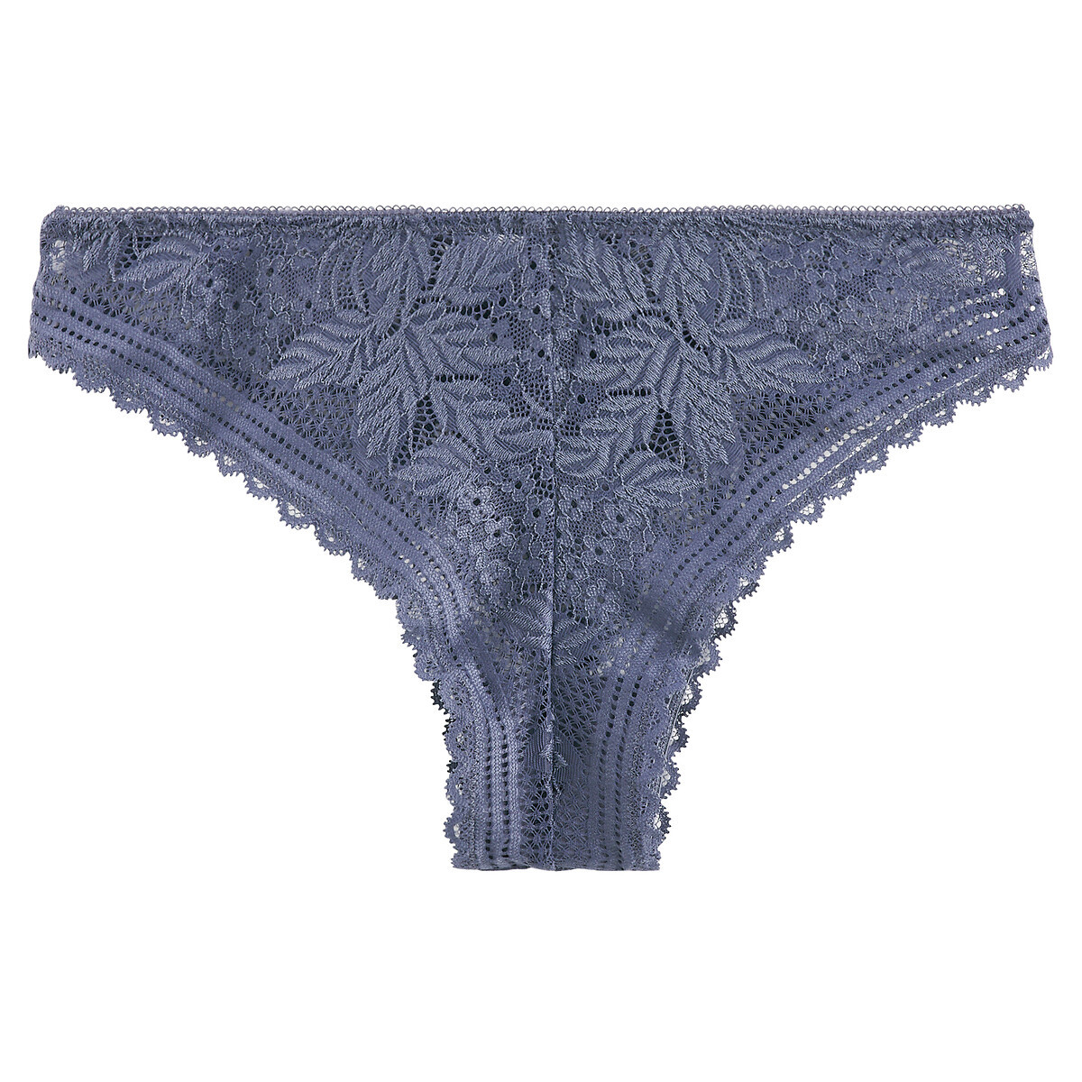 LA REDOUTE Women’s Signatures Jeanne Lace Tanga Knickers S UK 6-8 Blue