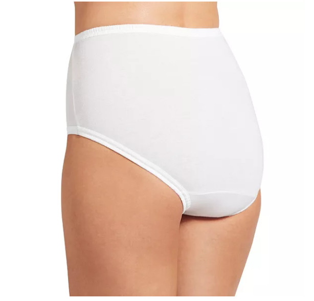 Women’s Jockey 3-Pack Briefs (White Color) 100% Cotton Comfort Classic Underwear