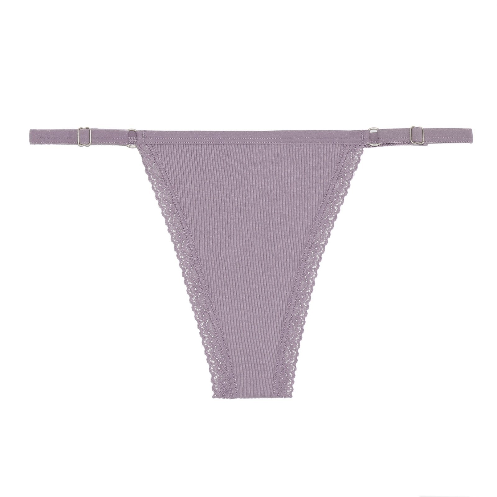 6-Pack Women’s Adjustable Lace G-String Thongs Low Rise Panties Cotton underwear