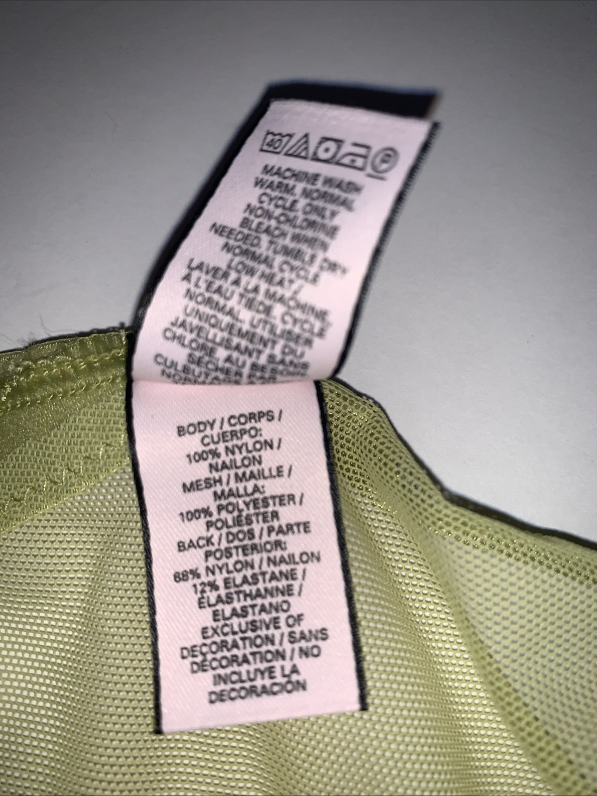VICTORIA’S SECRET Very Sexy Cut-out Caged Back Mesh Large Cheekini Panty Lime