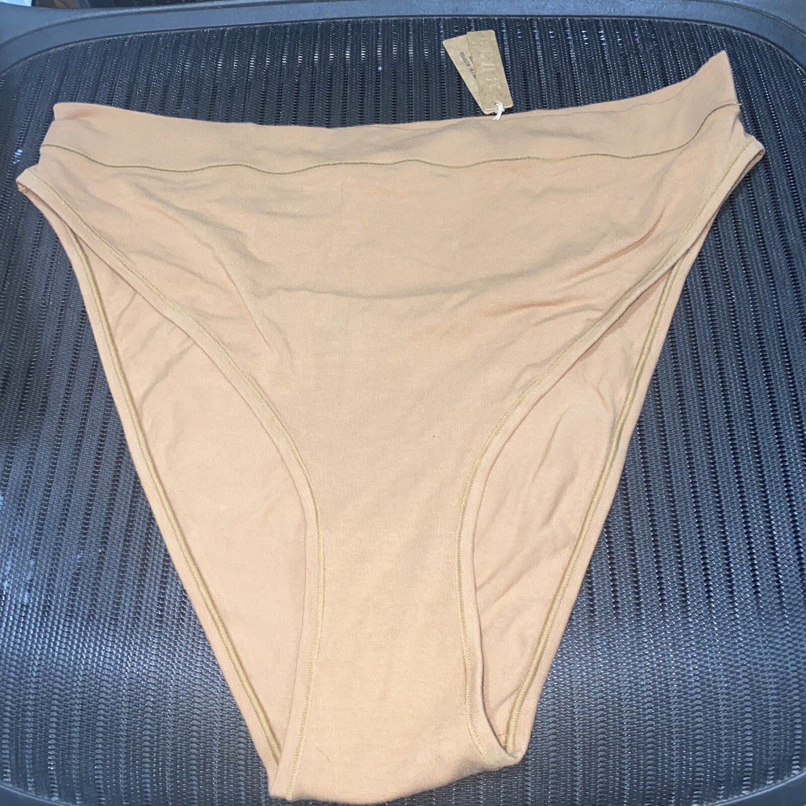 SKIMS Cotton Jersey Cheeky Tanga Camel Plus Sz 4X Style#:PN-CBR-0272