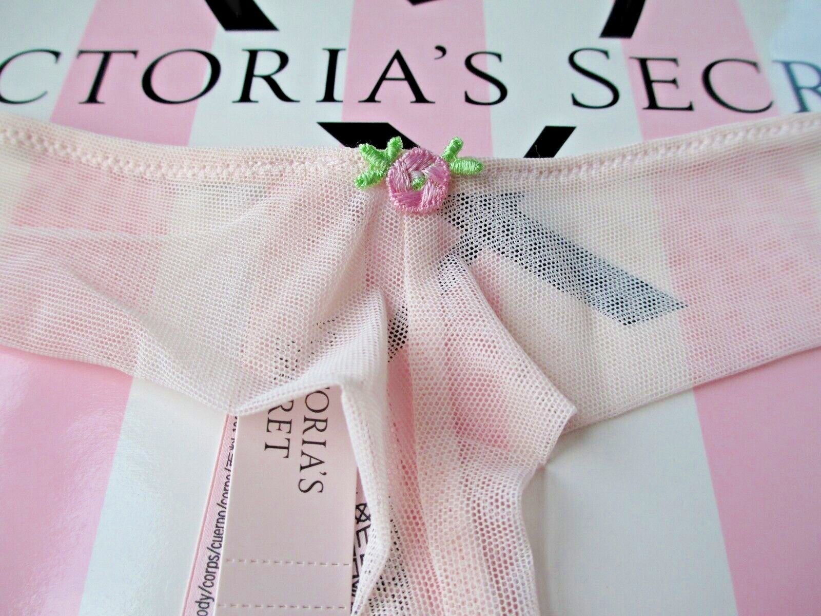 VICTORIA’S SECRET DREAM ANGELS Thong Panty S M L XL Pink NWT Lace VS Floral Mesh