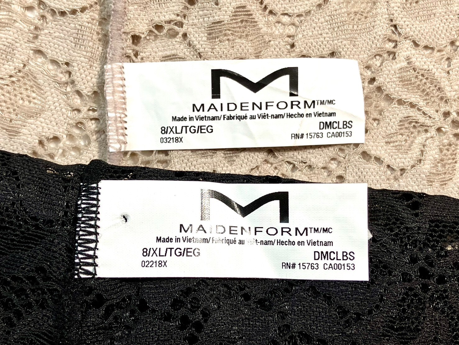 NWOT-2-Pack Maidenform XL Casual Comfort Lace Boyshort DMCLBS Assorted – $24