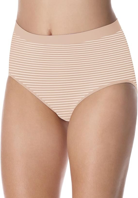 Bali Brief Microfiber Comfort Revolution 803J – Nude Stripe (3 Pack)