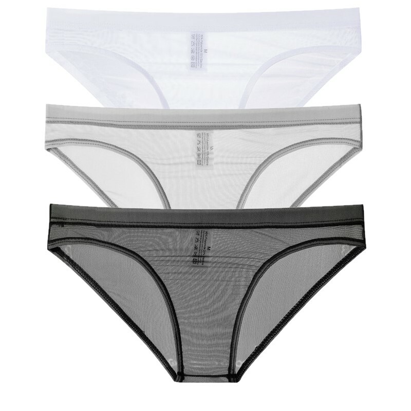 Womens Sexy Sheer Panties Knicker Wholesale Lots Clear Underwear Hotwife 3 PCS