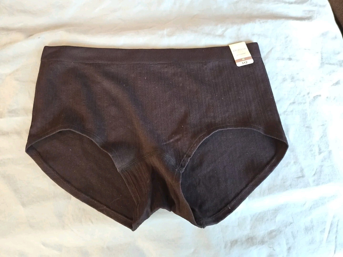 Arizona Body 2-pc. Seamless Multi-Pack Panty Boyshorts Org Cotton/ribbed Sz Med