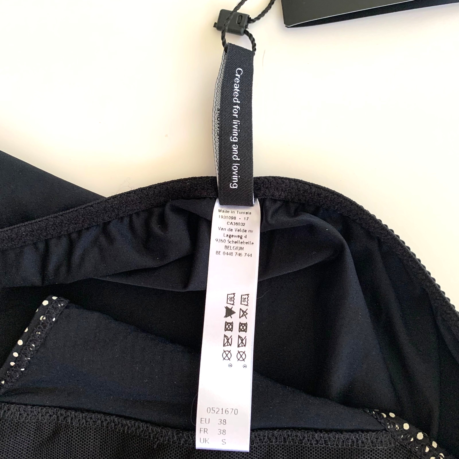 NWT Marie Jo L’Aventure Rafael Polka Dot Bikini Panty Small Bow Black