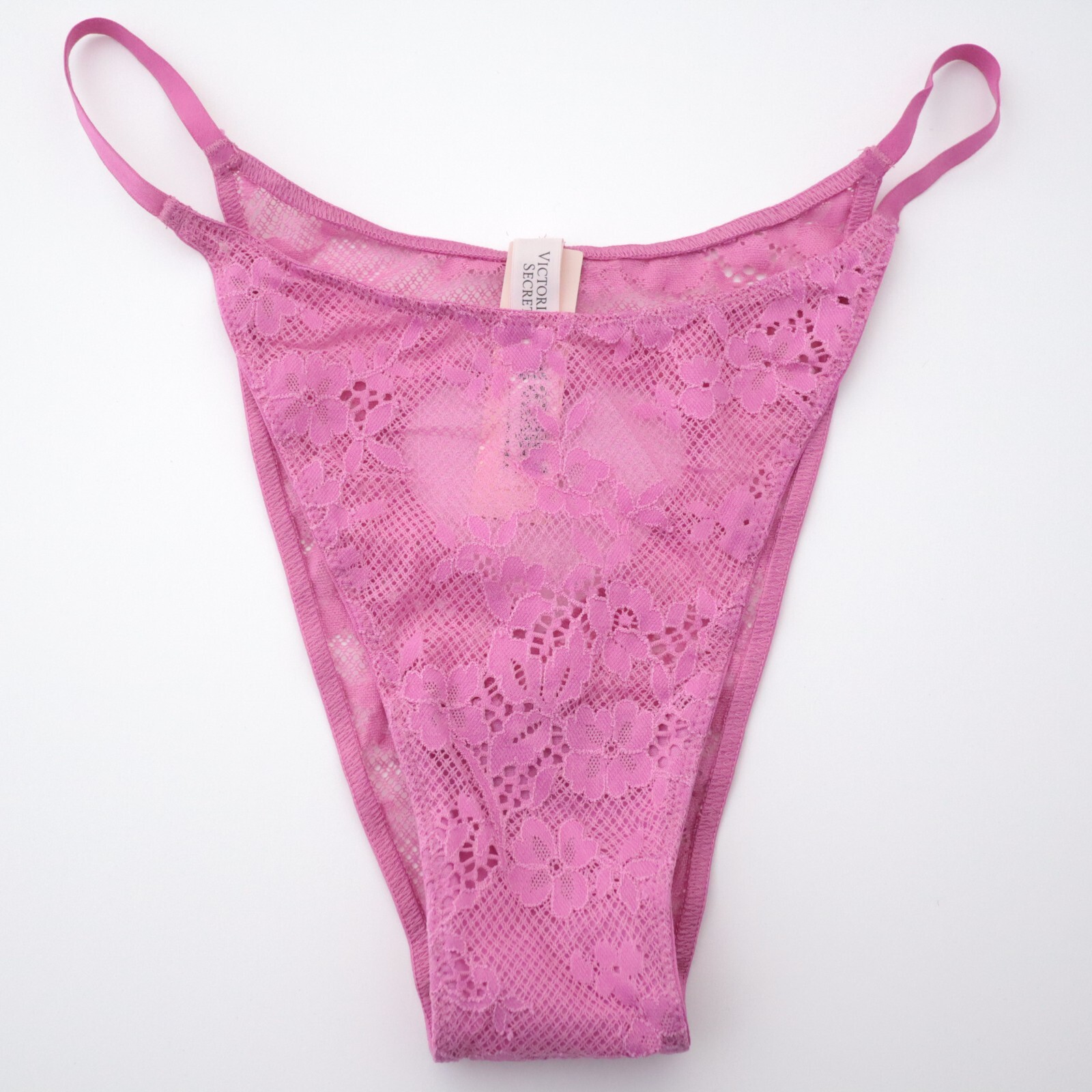 Victoria’s Secret Dream Angels High Leg Lace Heart Brazilian Panty L LARGE