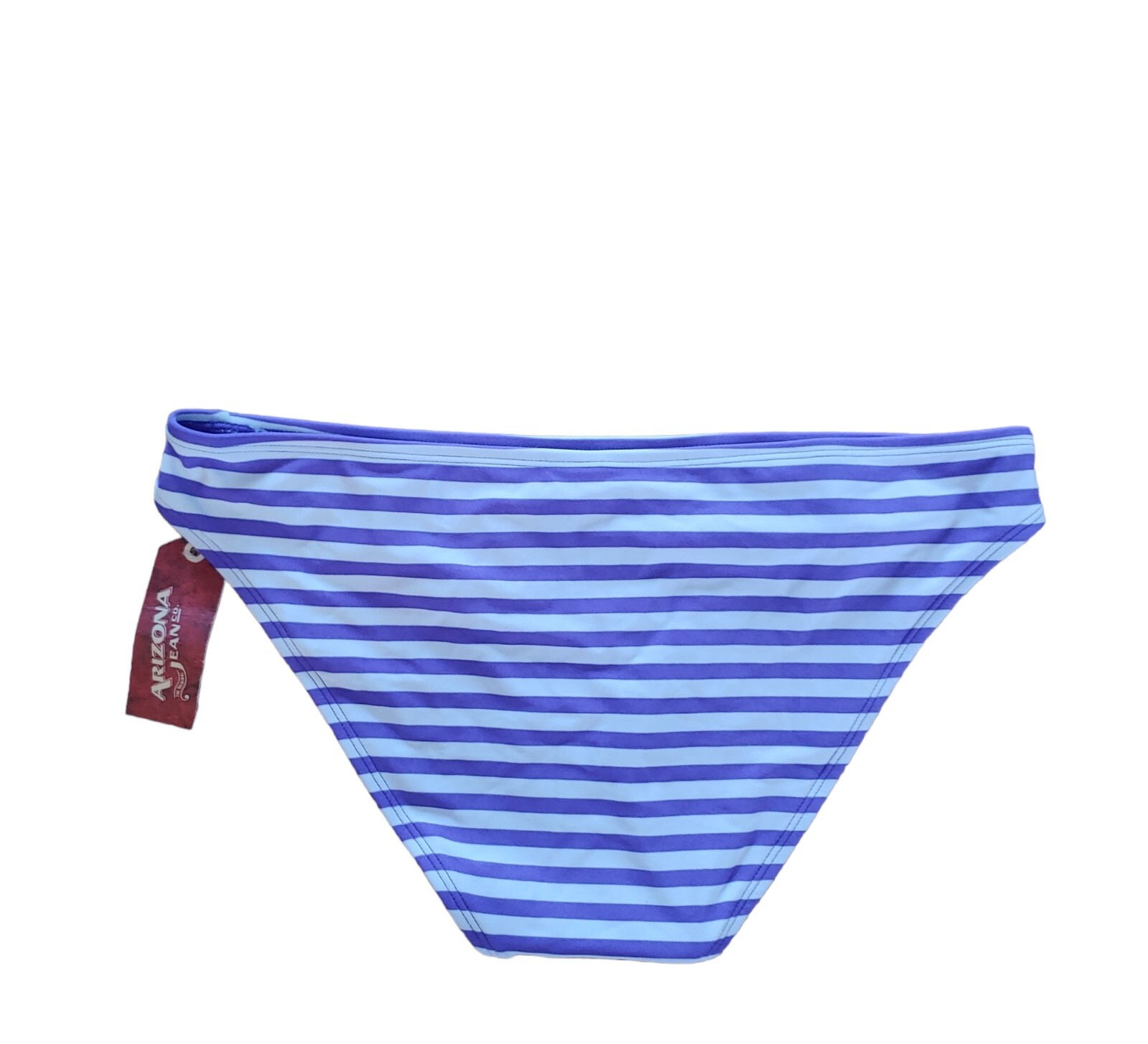 Arizona jean company women bikini purple striped swimming underwear size M NWT