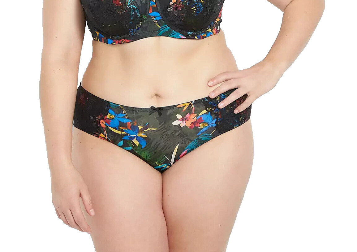 Cacique~New With Tags~Tropical Print Hipster with Hardware~Size 26-28W (3-3X)