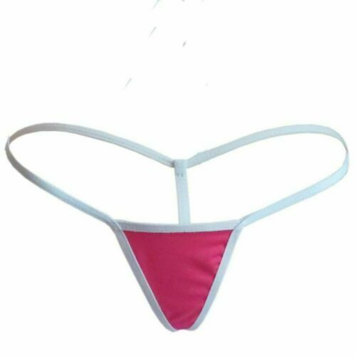 1PC Women Sexy Micro Thong Tiny G-String Minimum Hot Rose Black Pantie Underwear