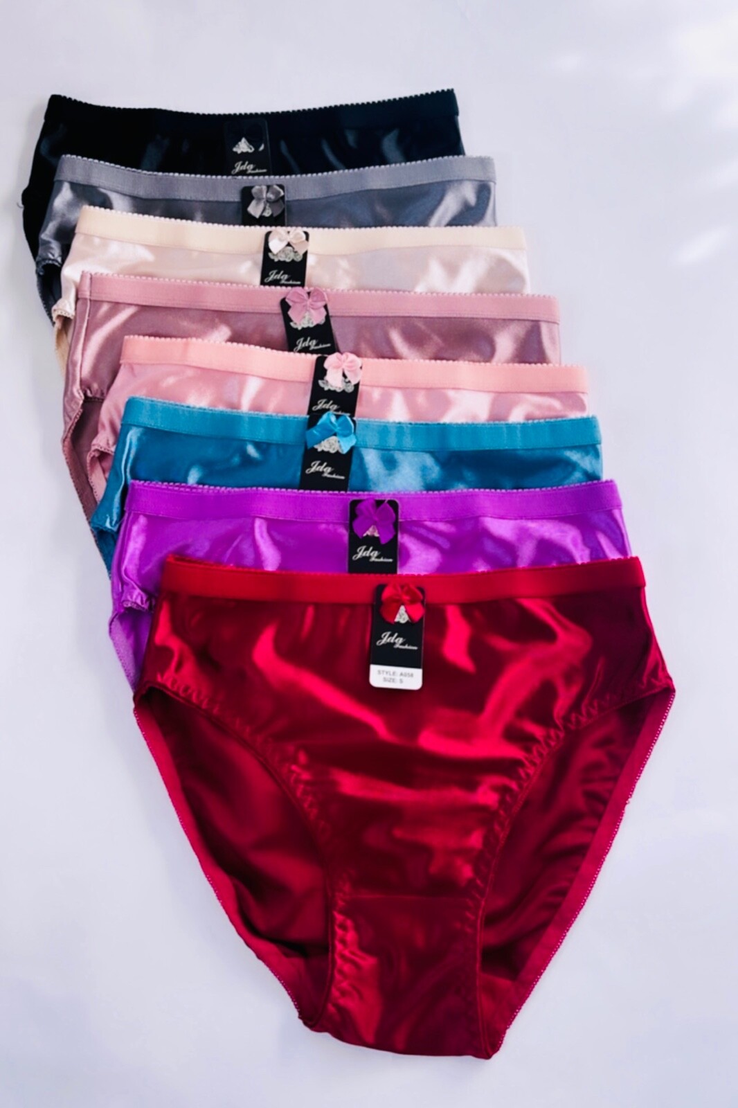Sissy Style Satin Bikini Bliss: 3/6/12 Pack Shiny Love Panties-Get Yours Now 058