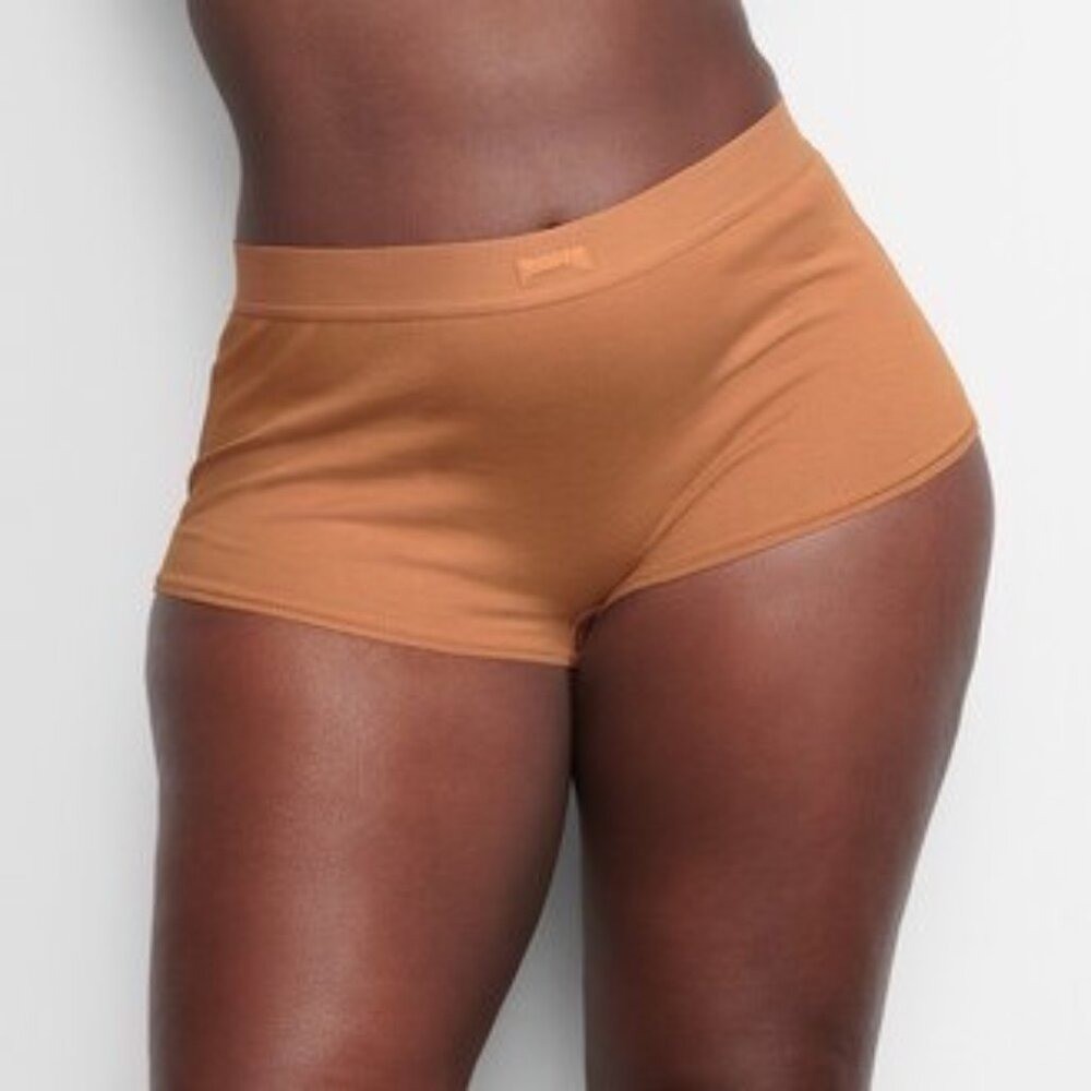 SKIMS Cotton Jersey Boy Shorts Camel 2X