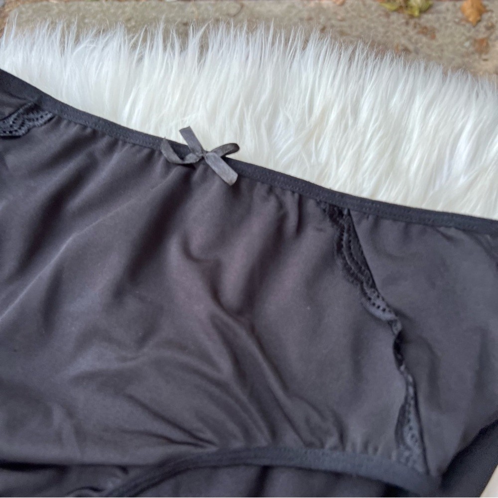 Black High Rise Hip Hugger Panties