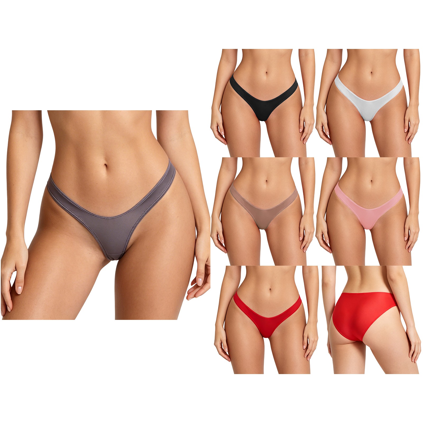 Women Lingerie Comfortable Briefs Everyday Wear Thongs Stretchy Panties Ladies