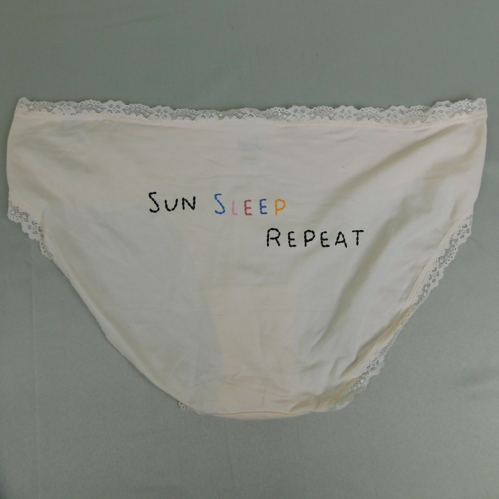 3pc Jenni Women’s Lace Trim Stretch Cotton Bikini Panties Size 10, 3XL #8719