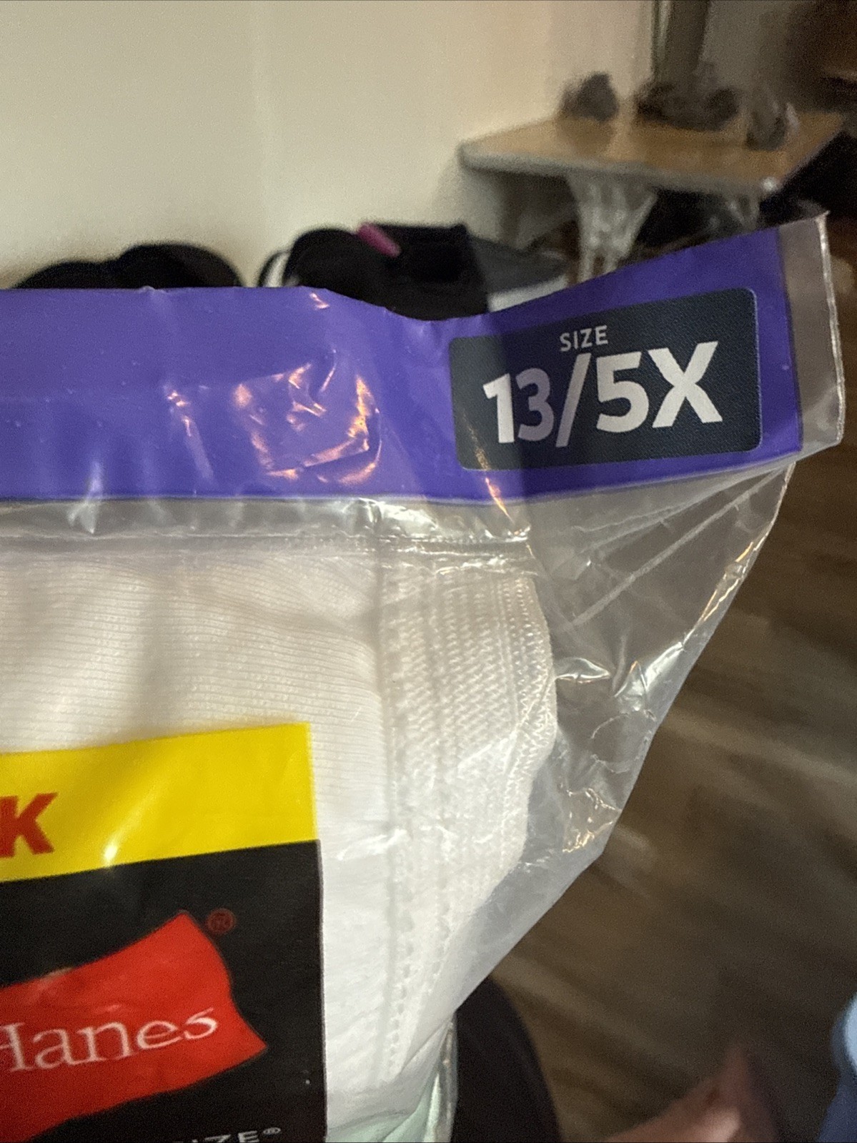 Hanes Breathable Preshrunk Cotton, Valu Pak 10 Tagless Briefs Size 13/5X