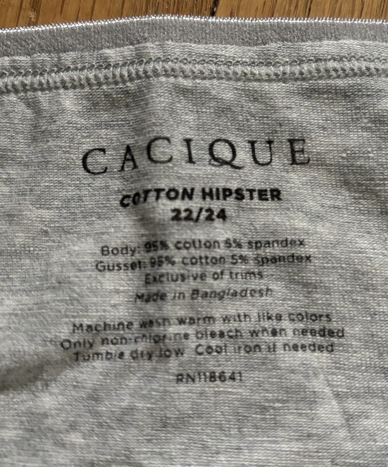Plus Sz 22/24 Lane Bryant Cacique Hipster Cotton Panty Navy Gray Halloween Ghost