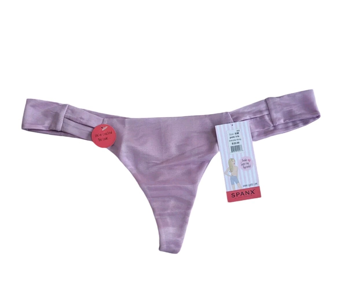New SPANX By Sara Blakely S/M Pale Iris Skinny Britches Everyday Thong Panty