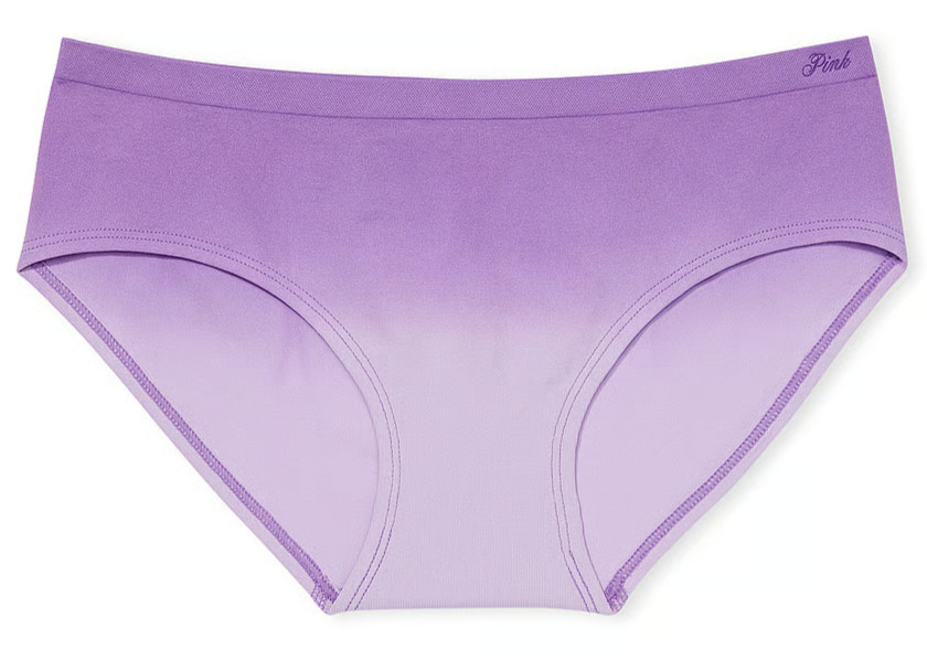 M Soft Purple Dip Dye Seamless Victorias Secret PINK Hipster Hiphugger Pantie